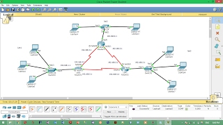 configure 3 router with 3 lan using cisco packet traccer [upl. by Aihsened874]