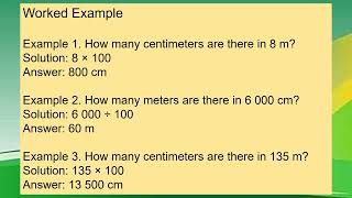 MATH 4 CONVERTING UNITS OF LENGTH CENTIMETER TO METER OR METER TO CENTIMETER [upl. by Ephram]