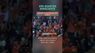 4TH QTR GAME HIGHLIGHTS QUEZON VS BATANGAS CITY GAME 3  SOUTH DIV FINALS BESTOFTHREE  MPBL 2024 [upl. by Ekusoyr432]