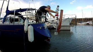 Just About Sailing November 2016  Sea Feather Selfsteering Windvane Installation and sea trial [upl. by Warfold658]