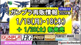 ガンプラ再販 115週 118 120新発売 HG YF21 RG MG PG UNLEASHED RX782 ガンダム 30MS オプションパーツセット11ファングコスチューム [upl. by Cinomod]