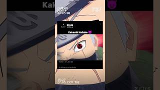 Kakashi Hatake 😈🔥  The Copy Ninja 😈🔥 anime naruto [upl. by Jeroma]