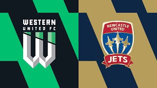 20232024 Liberty ALeague  Round 20  Western United v Newcastle Jets [upl. by Strang]