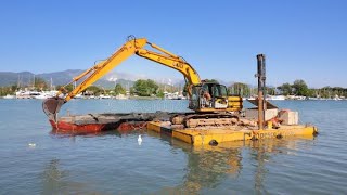 Norfolk Broads  Broads Authority Dredging Near Coltishall  Norfolk [upl. by Anabella87]