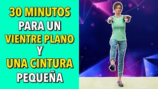 Cardio de Pie de 30 Min Caminata Para Un Vientre Plano y Una Cintura Más Pequeña [upl. by Ahsiener]