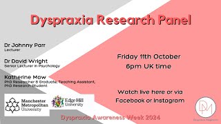 Dyspraxia Research Panel [upl. by Assilem]