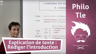 Philosophie  Terminale  Explication de texte  rédiger lintroduction [upl. by Azile]