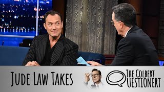 Jude Law Takes The Colbert Questionert [upl. by Olnek571]