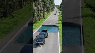 Cars vs Water pit  BeamNGDrive [upl. by Kosak]