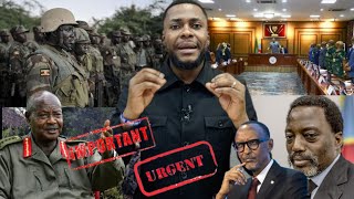 URGENT🚨LOUGANDA CONFIRME LE RETRAIT DES 7000 SOLDATS OUGANDAIS DANS LE M23 FATSHI CONVOQUE LE [upl. by Pentheas809]