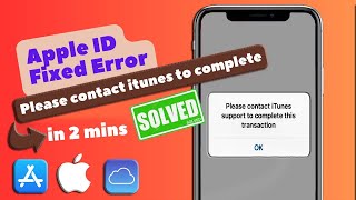 Create Apple ID Fixed Error Please contact itunes to complete  ✅ New Method ✅ 2024 [upl. by Leunad895]