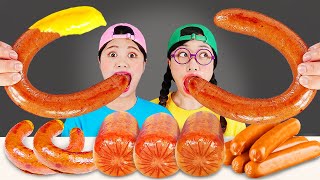 Makanan Saus Sosis Kielbasa Mukbang DONA [upl. by Nyvets]