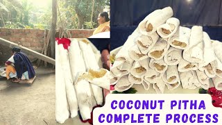 Assamese Unique PithaGlutenous Rice Cake With Coconut Filling pitha cookwithassamese7720 [upl. by Ferino568]