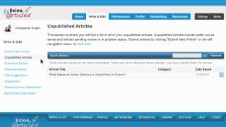 Write amp Edit Articles on MyEzineArticlescom [upl. by Engapmahc]