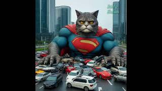 SuperCat Pengacau Jalan kucingmeow miawmiaw cuteanimal cartoon cutecat funny cutepet [upl. by Isaacs]