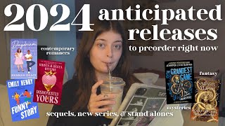 50 anticipated book releases to preorder right now for 2024📚💘✨ romance fantasy amp mystery books [upl. by Htebzil]