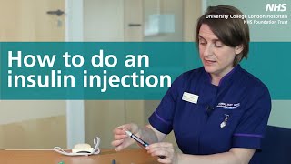 How to do an Insulin Injection [upl. by Adivad]