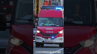 Materialenwagen Brandweer Brussel met spoed op interventie feuerwehr firebrigade firedept 112 [upl. by Tik]