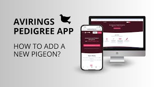 AviRings Pedigree App  How to add a new pigeon [upl. by Anh]