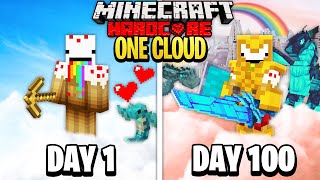 I Survived 100 Days on One Cloud in Minecraft Heres What Happened [upl. by Reffotsirhc140]