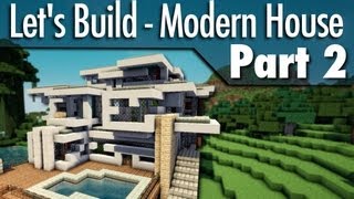 Lets Build  Maison Moderne  Part 2 [upl. by Naliorf835]