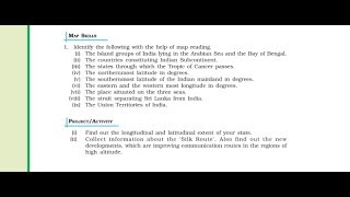 NCERT Class 9 Geography Chapter 1India Size And Location  Map Skills [upl. by Fasta]