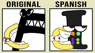 Alphabet Lore vs Spanish Alphabet Lore by HKtito Comparison 4 [upl. by Adnical]