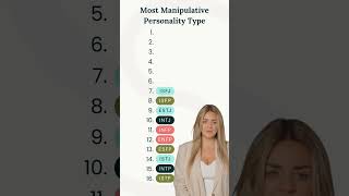 The Most Manipulative Personality Types Ranked manipulation 16personalities personalitytypes [upl. by Adalie683]