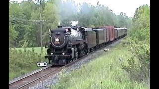 Ontario Steam in 2003 CP 2816 amp Essex Terminal Railway Co No 9 [upl. by Studner]