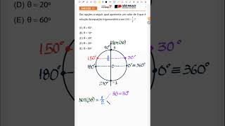 EquaçãoTrigonométrica Trigonometria Matemática Arcir SARESP VUNESP RevisãoVESTIBULAR [upl. by Alegnat]