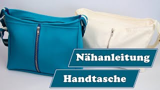 Handtasche nähen mit Reißverschluss  Schnittmuster Handtasche Rio [upl. by Kistner443]