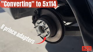 Installing 5x114 adapters on the BMW drift car [upl. by Photima]