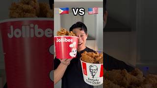 Jollibee 🇵🇭 vs KFC 🇺🇸 [upl. by Ahsetel]