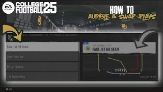 College Football 25 How to Audible amp Swap Plays [upl. by Cari]