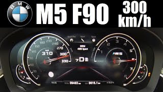 2018 BMW M5 F90 600hp 0300 kmh TOP SPEED [upl. by Yromem849]