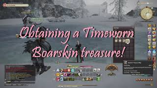 Final Fantasy XIV Obtaining a Timeworn Boarskin Treasure [upl. by Eiddal292]