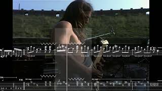 Guitar Tab Playalong  Pink Floyd  Echoes Pt 1 Live at Pompeii [upl. by Akcirre]