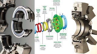 Mechanical seal working animations  pump mechanical seal  split mechanical seal [upl. by Mohsen]