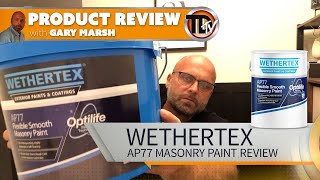 PRODUCT REVIEW WETHERTEX AP77 FLEXIBLE SMOOTH MASONRY PAINT [upl. by Lochner]