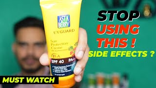 Honest Review  ASTA BERRY UVGUARD Sun Protection Cream  You Should Must Watch [upl. by Newfeld]