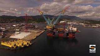 Saipem 7000  Hywind Scotland Mating Operations  Saipem [upl. by Mariellen]