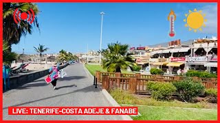 🔴LIVE SUNNY Costa Adeje amp Fanabe Tenerife WalkDecember Canary Islands ☀️ [upl. by Agathy]