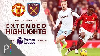 Manchester United v West Ham United  PREMIER LEAGUE HIGHLIGHTS  242024  NBC Sports [upl. by Akinnej900]