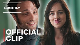 Persuasion  Dakota Johnson amp Cosmo Jarvis Awkward Meet Cute  Official Clip  Netflix [upl. by Hodge]