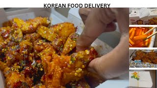 Ordering Korean Delivery Food For 24 H  Korean food compilation  Food we ordered online in Korea [upl. by Etnohc857]