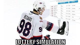 NHL Draft Lottery Simulation Tankathon Fun [upl. by Odraboel323]