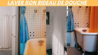 🛁 Comment nettoyer et entretenir un rideau de douche sans machine à laver  TRÈS FACILE 🛁 [upl. by Dnaloy]