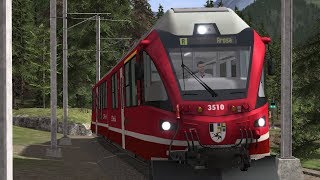 Train Simulator 2017 RhB Allegra ChurArosa Line Timelapse [upl. by Pat]