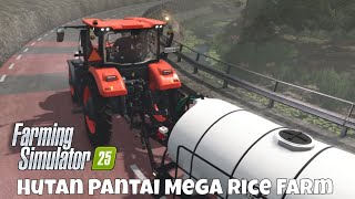 Farming Simulator 25  Hutan Pantai  My Mega Rice Farm Episode 1 [upl. by Ulphia]