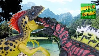 Fighting dinosaurs toys movie for children [upl. by Xymenes25]